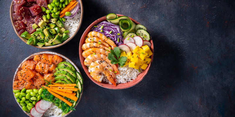 Cucina cinese e poke bowl