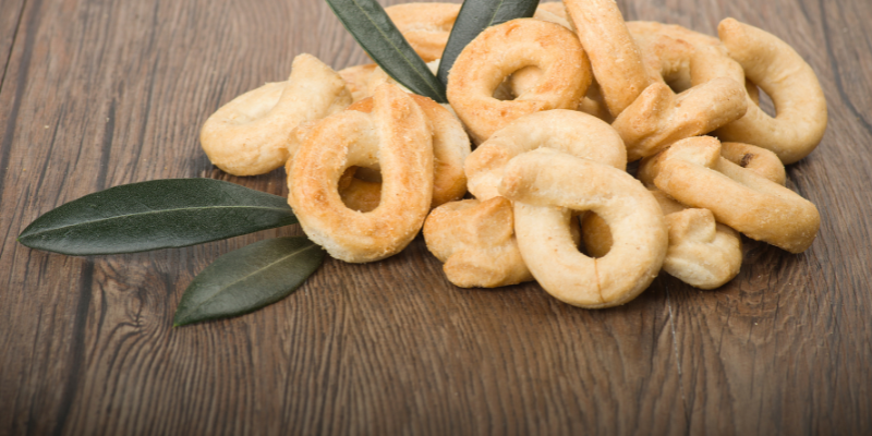 Taralli artigianali all'olio